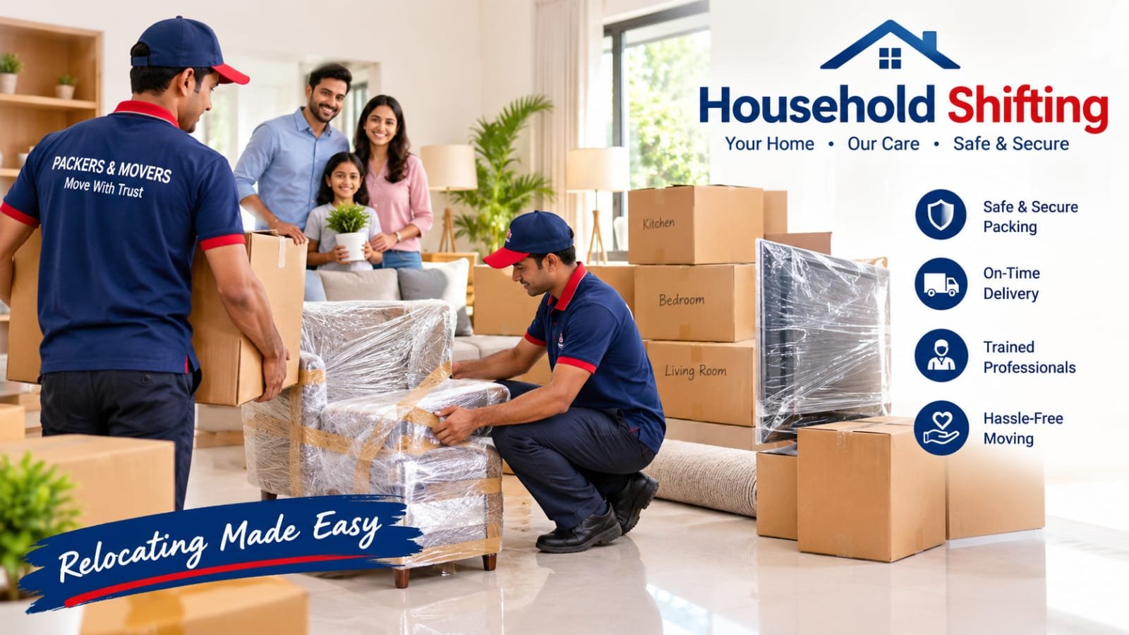 Household Shifting Service - Asha Transport Packers & Movers